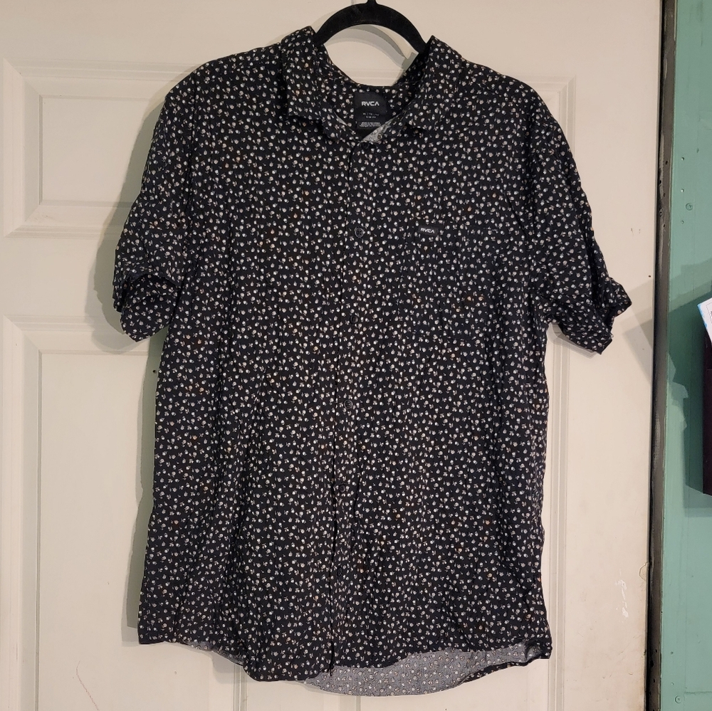 RVCA Men's Floral Patterned Shirt